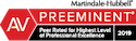 AV Preeminent Rating Martindale Hubbel